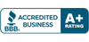 BBB Accredited Business A+ Rating Certificate