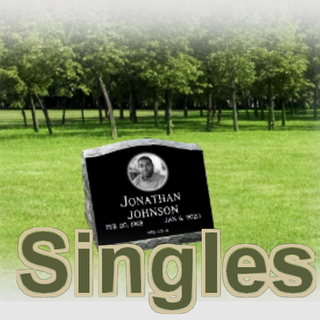 Single Slant Headstones