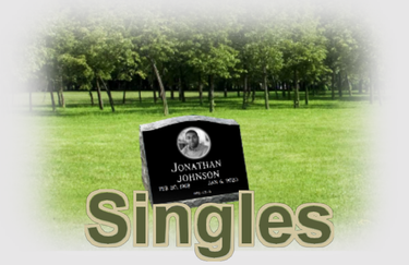 Single Slant Headstones