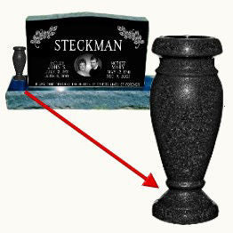 Granite Headstone Flower Vase