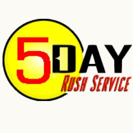 5 day rush service graphic