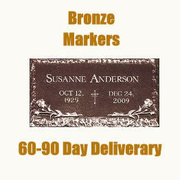 Small Bronze Marker 20"x12"x3/4" Takes 60-90 Days to Complete!