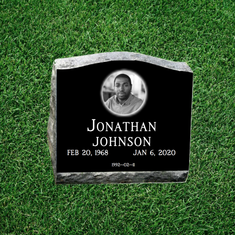 ***Flash Sale*** $1299 ***Black Granite Slant Headstone Marker