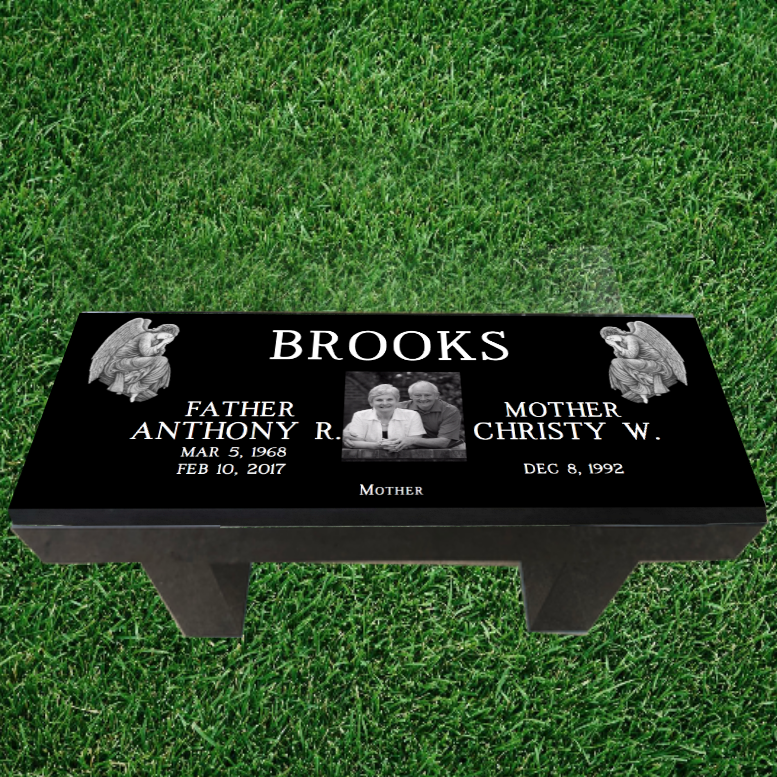 FLASH SALE! Bench Memorial Headstone Seat