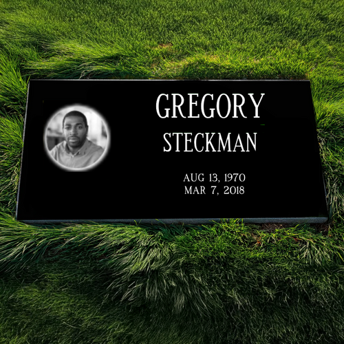 Temporary Headstone for Graves - Free Photo / 10" Long x 6" Wide x 2" Thick