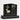 Single Black Granite Headstone (Left Design)  /  24" Top, 34" Base
