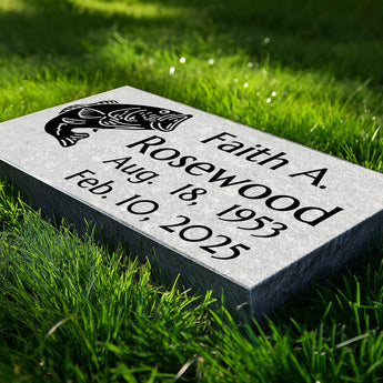 Dignified Legacy Grey Granite $199 Headstone - 16" x 8" x 3"